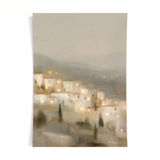 City On A Hill 2- (vertical) print