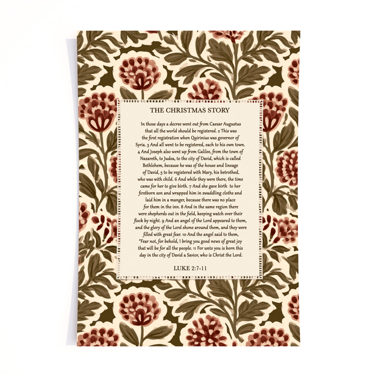the christmas story - print