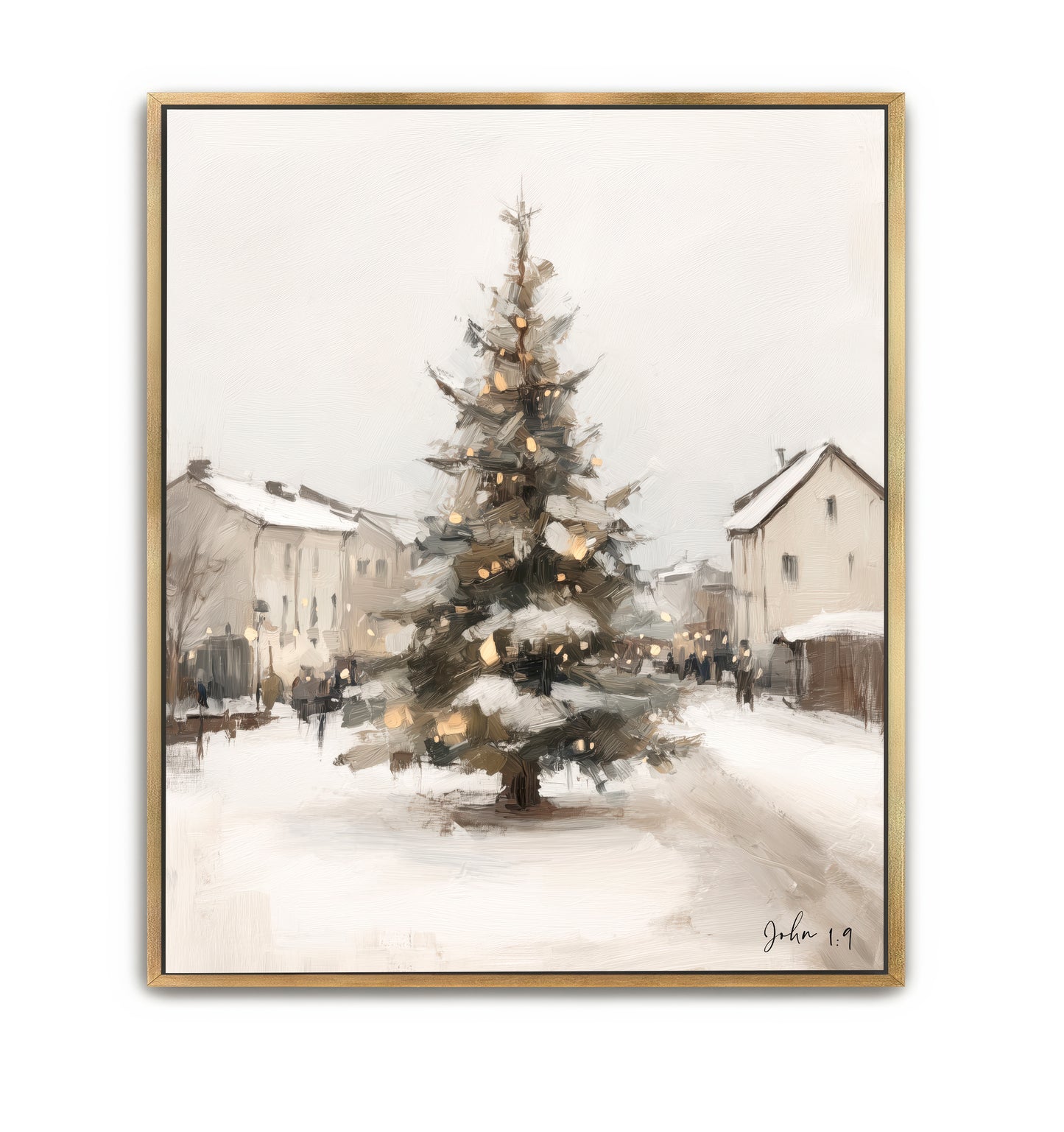 village tree - canvas