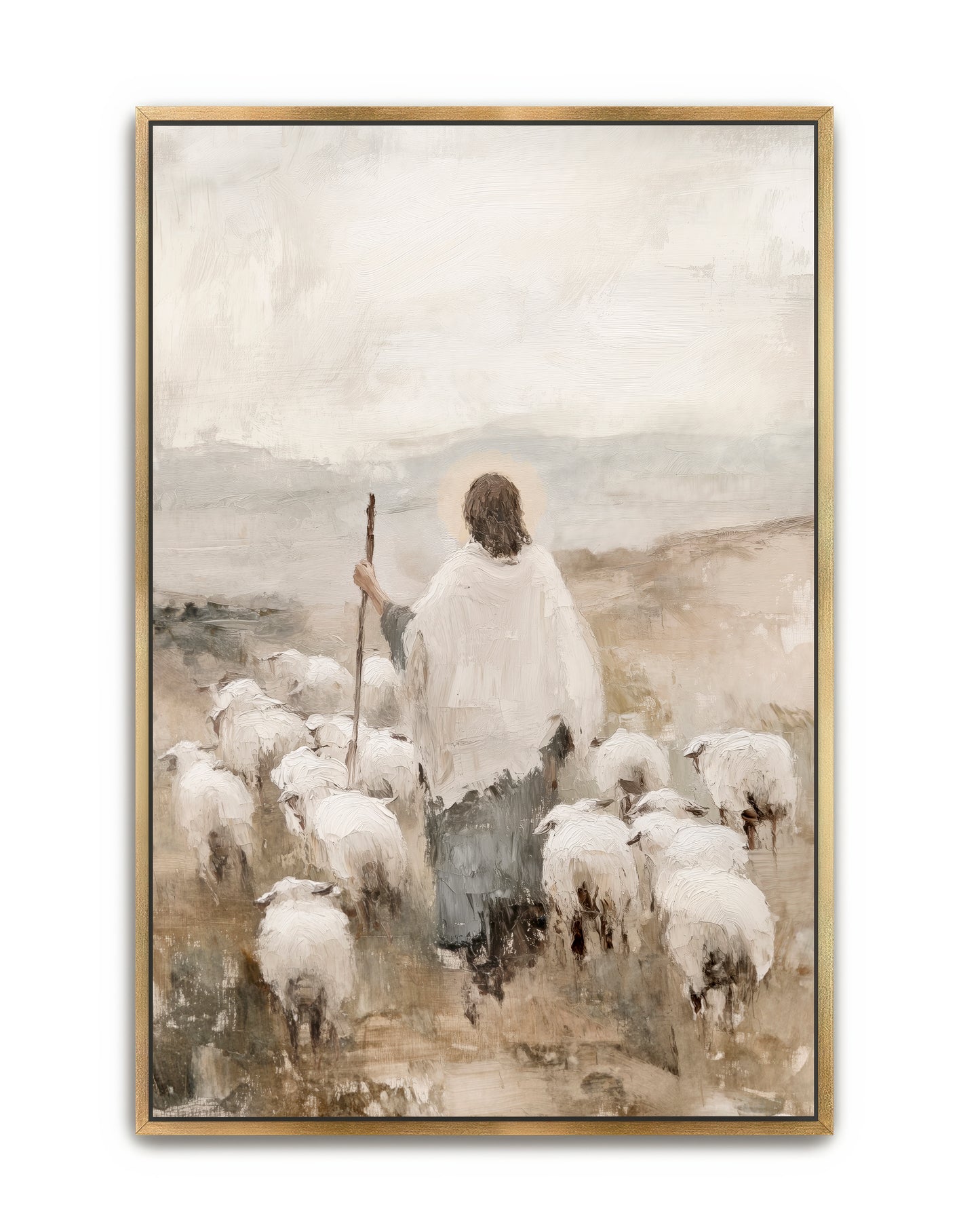 the shepherd's devotion - canvas
