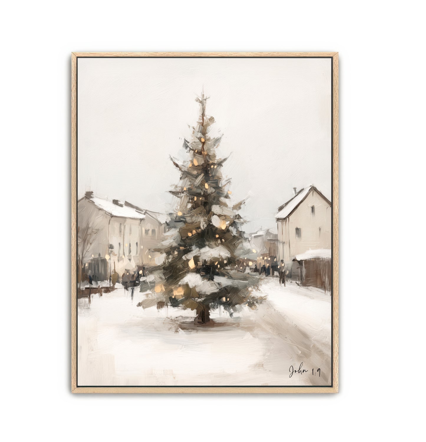 village tree - canvas