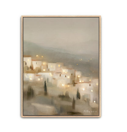 City On A Hill (2) - canvas VERTICAL
