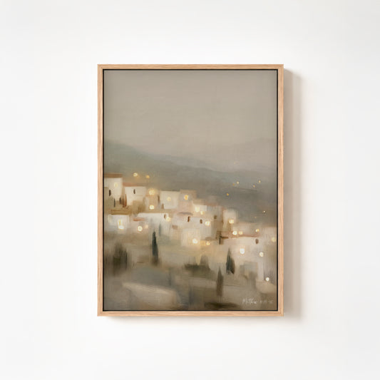 City On A Hill (2) - canvas VERTICAL