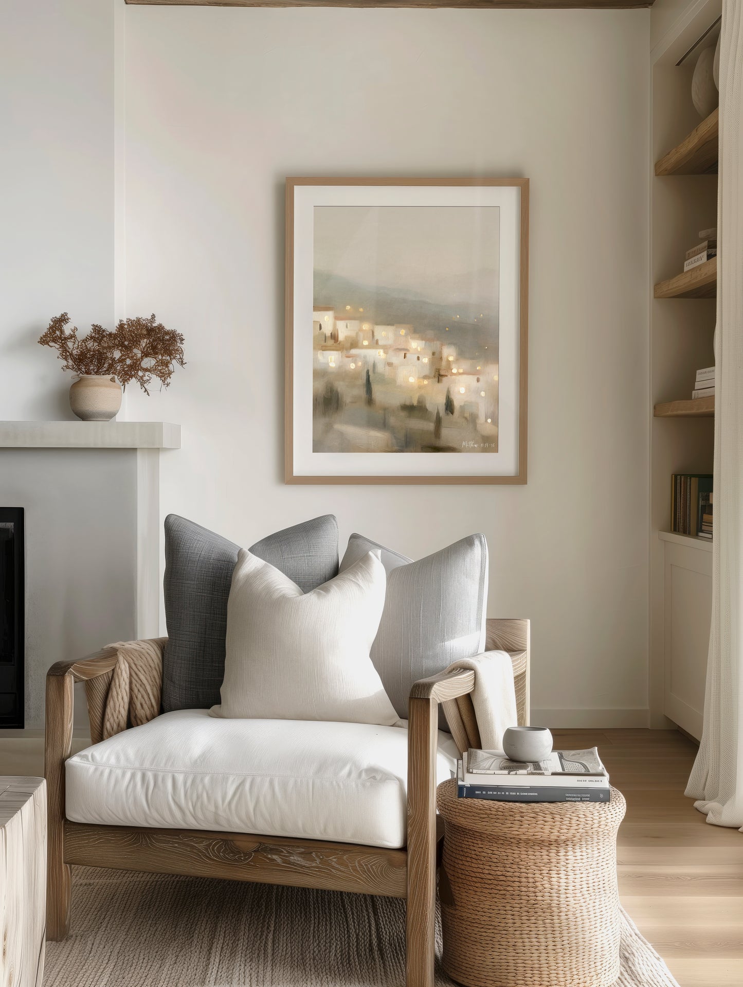 city on a hill 2- (vertical) print