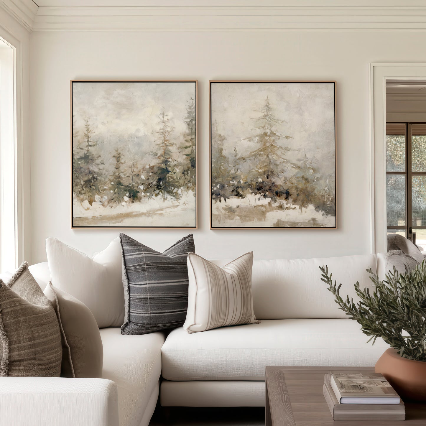 in every season, i will trust the lord (set of two canvases)