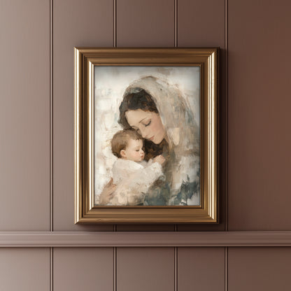 A Mother's Comfort - print