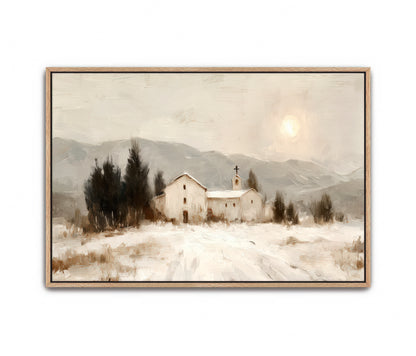 Winter Chapel - Canvas