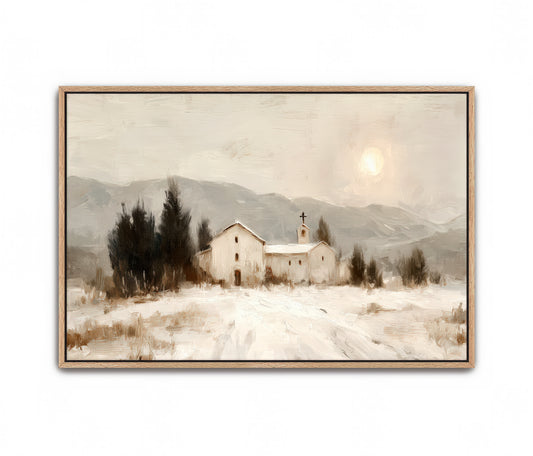 Winter Chapel - Canvas