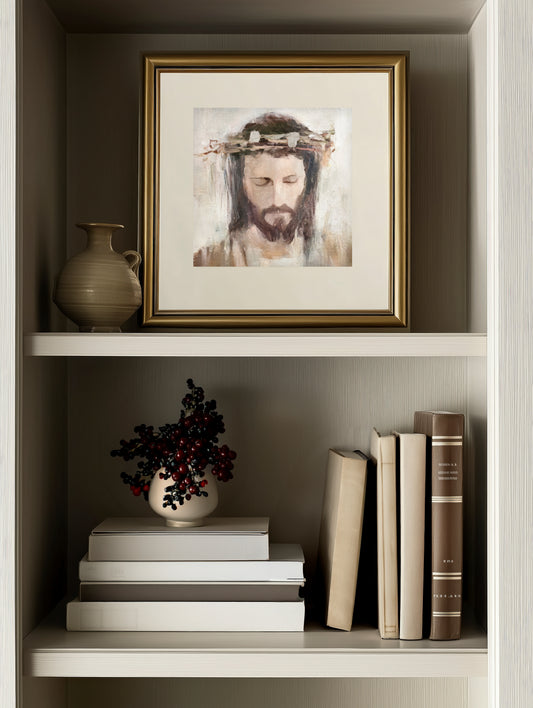 A King's Humility - print