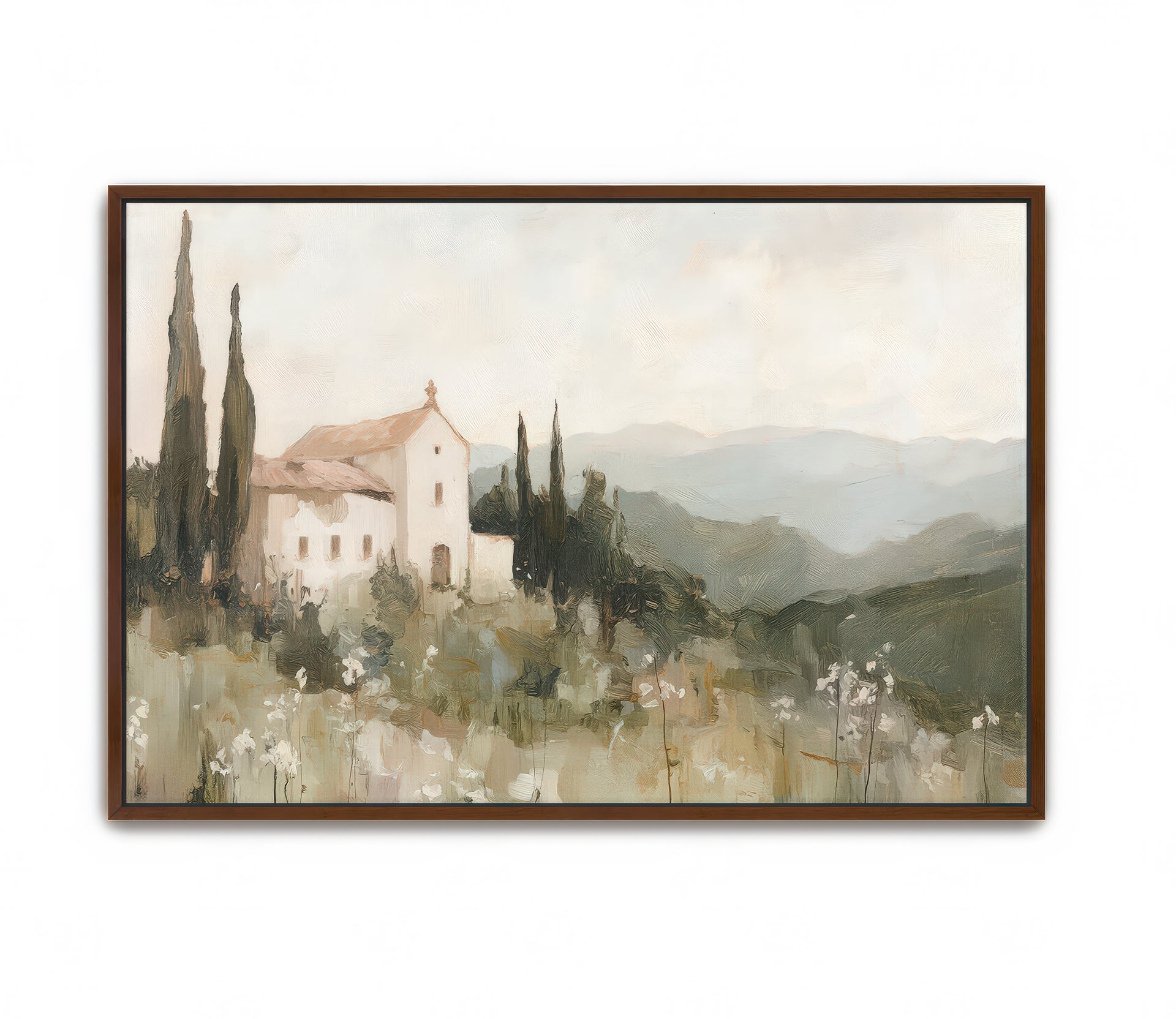 Sanctuary - canvas - walnut - 24x36