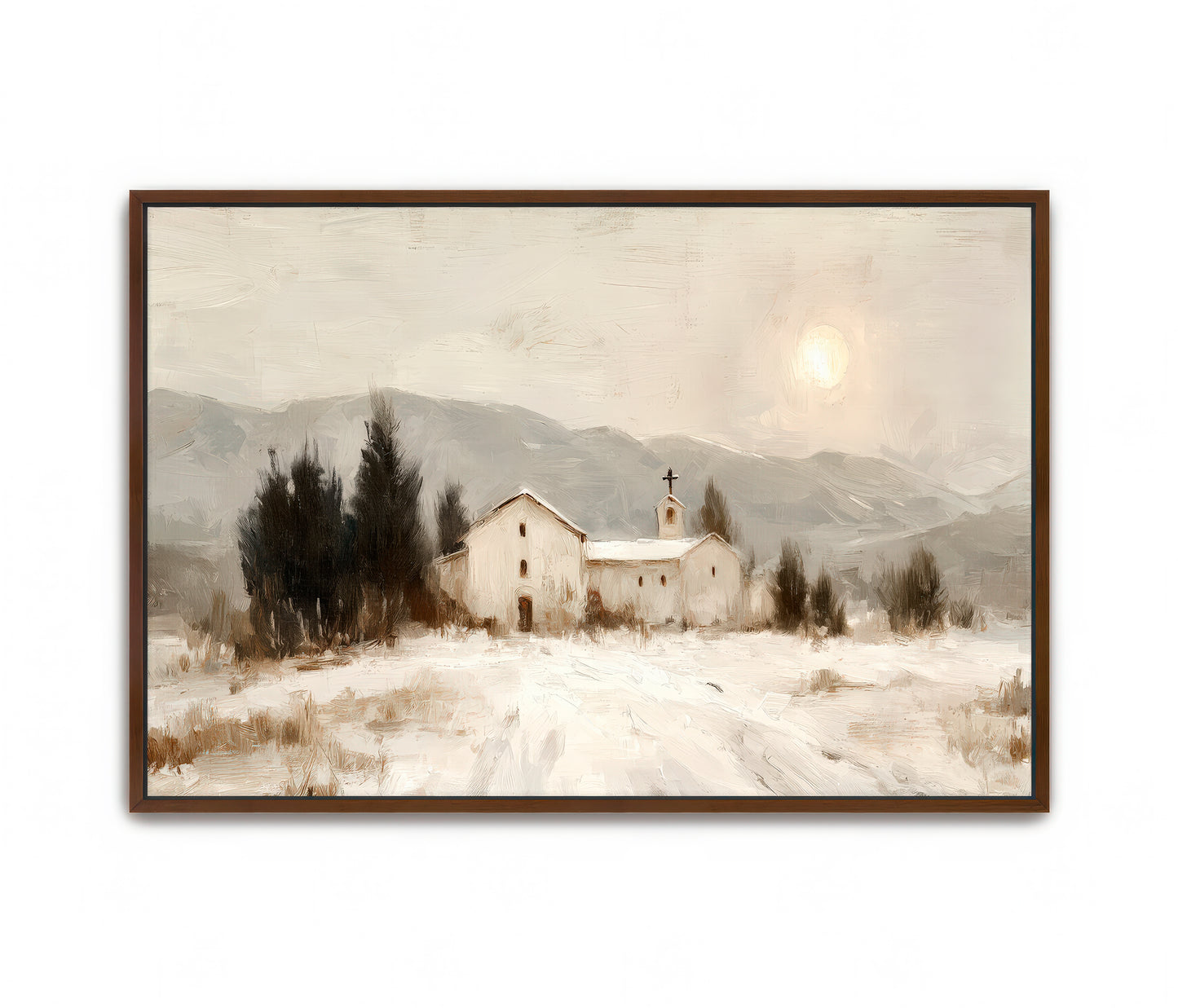 winter chapel - canvas
