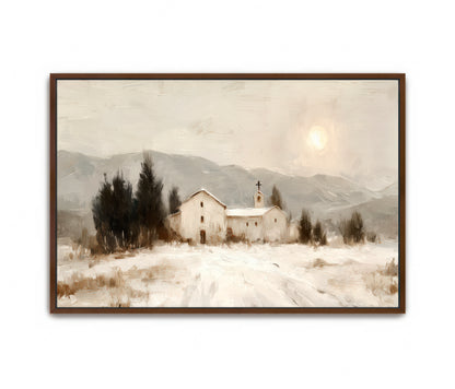 Winter Chapel - Canvas