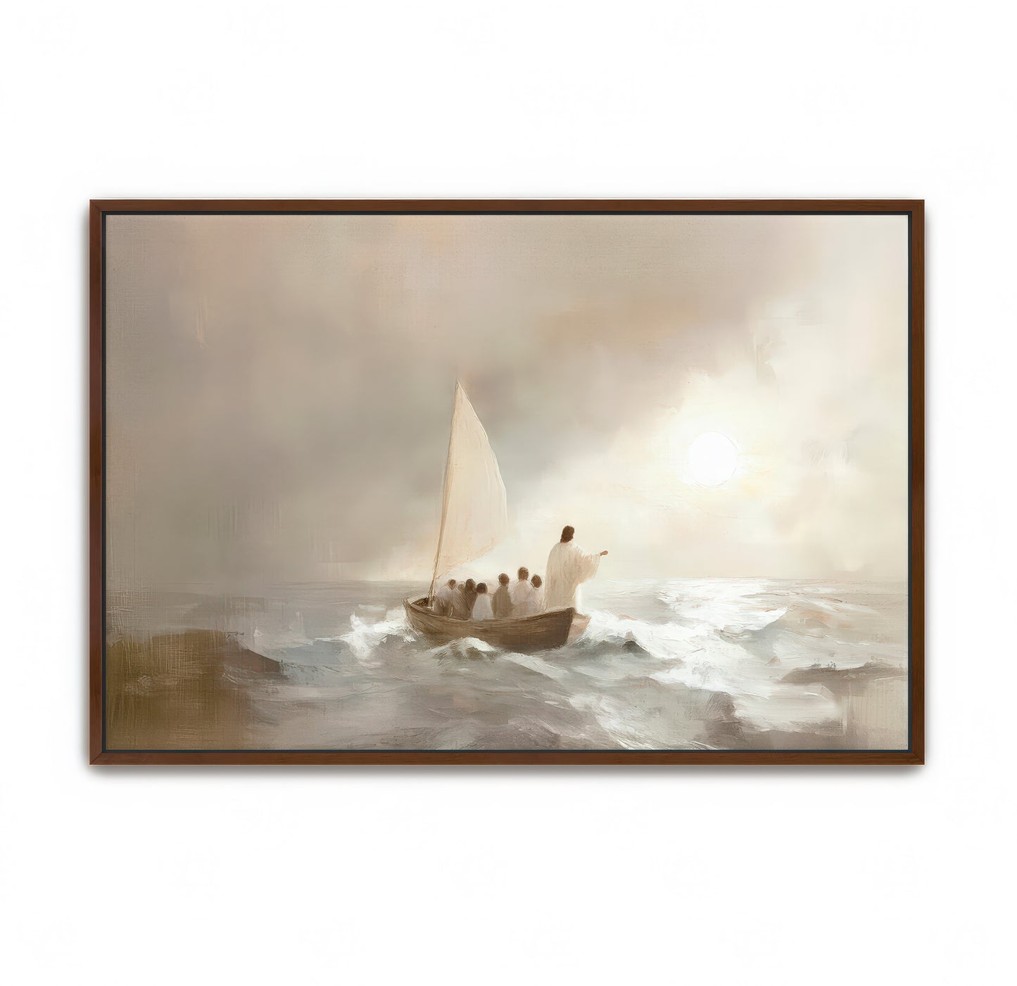 jesus calms the storm - canvas
